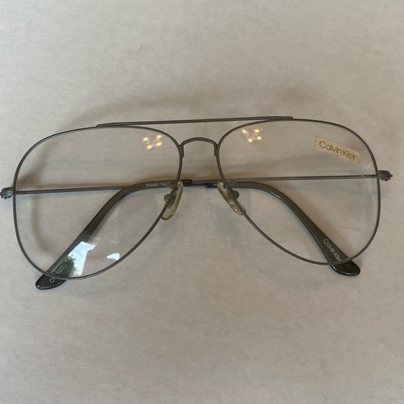 Designer Calvin Klein Aviator Sunglasses Eyeglasses - Picture 3 of 7